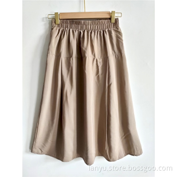 Women's Spring Cream-Colored Leisure Skirts